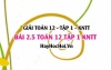Bài 2.5 SGK Toán 12 tập 1 Kết nối tri thức